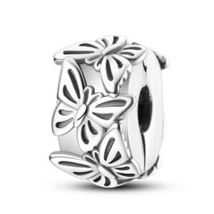 Target Silver Butterfly Charm Bead
